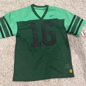 Nike Dri-Fit Green Plain Football Jersey #16